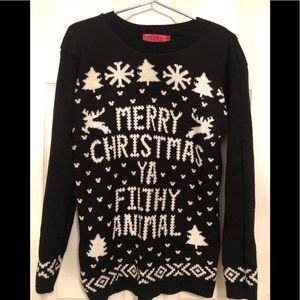 Merry Christmas Ya Filthy Animal! Holiday Sweater